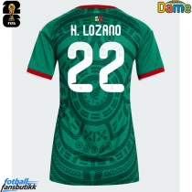 Mexico Hirving Lozano #22 Hjemmedrakt Dame EM 2024 Kortermet